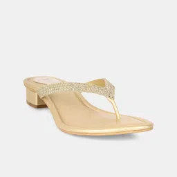 Thea Embellished Open Toe Block Heels image 4