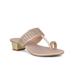Inc 5 Embellished One Toe Block Heels image 4