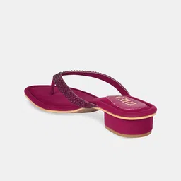 Thea Embellished Open Toe Block Heels image 2