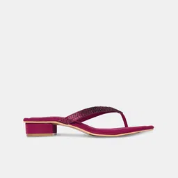 Thea Embellished Open Toe Block Heels image 5