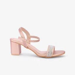 Gibelle Embellished Open Toe Block Heels image 3