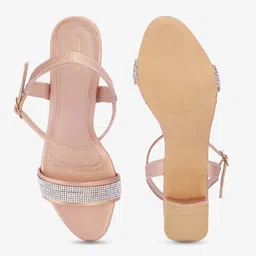Gibelle Embellished Open Toe Block Heels image 5