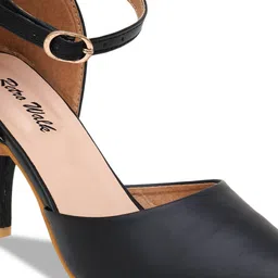 Retro Walk Pointed Toe Slim Heels With Ankle Loop image 5