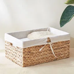 Home Centre Brown Regan Juvale Seagrass and Iron Storage Box  with Lid-16