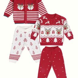 Greendeer Kids Pack Of 2 Self Design Pure Cotton Clothing Set-14
