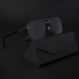 Voyage Gunmetal-Toned Wayfarer Sunglasses With Polarised And UV Protected Lens 19072MG4142-39