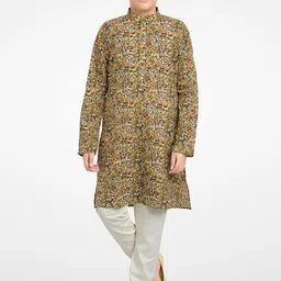 BAESD Boys Floral Printed Kurta with Pyjamas-57
