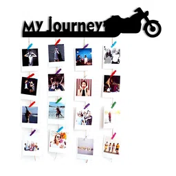 VAH Kya Bat Hai !! Black My Journey Wooden Hanging Picture Frame Collage-image-18