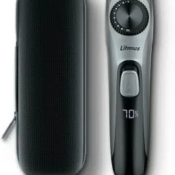 Litmus CT-100 Beard & Body Trimmer with Hard Shell Carry Case | 20 L Trimmer 100 min Runtime 20 Length Settings-0