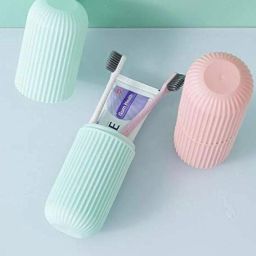 Capsule Shape Travel Toothbrush Case Cover Holder Portable Pack of 2 Toothbrush Case-image-49