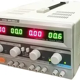 Metravi RPS-3003-3 DC Regulated Power Supply - Triple Output with Backlit LCD Display 30 Watts PSU-5