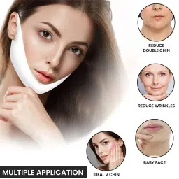 mulica V Shape Mask for Double Chin | Reusable V Shaped Face Slimming & Lifting Strap Face Shaping Mask image 3