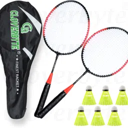 Exotic Kids Racket Set with 6 Shuttlecock And Cover For Kids Badminton Kit-15