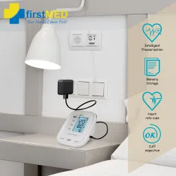 Firstmed FM 05 Upper Arm's Automatic Digital Talking With inbuilt battery Type-C USB FM 05 Bp Monitor image 5