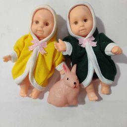 Sonu Monu Dolls Set of 2 and 1 squeezy toy For Kids-40