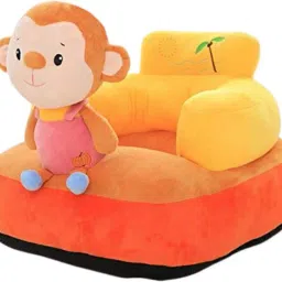 Monkey Shape Baby Soft Plus Baby Sofa Seat OR Rocking Chair for Kids - 45 cm-image-55