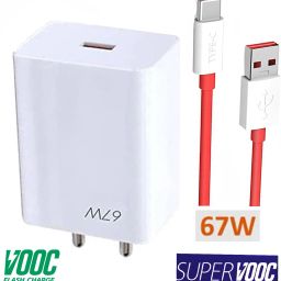 EliteGadgets 67 W SuperVOOC 5 A Wall Charger for Mobile with Detachable Cable-image-41