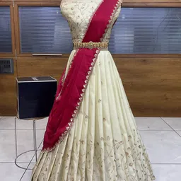 payu Embroidered Semi Stitched Lehenga Choli-picture-46