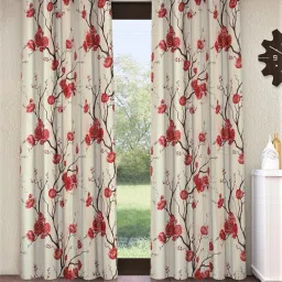 153 cm (5 ft) Polyester Semi Transparent Window Curtain (Pack Of 2)-image-30