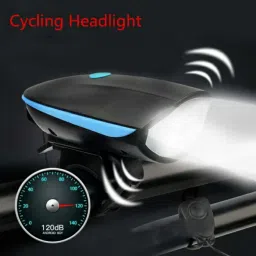 Rechargeable cycle Bell Super Bright Light & Bell Horn with 140DB High Sound Bell-27