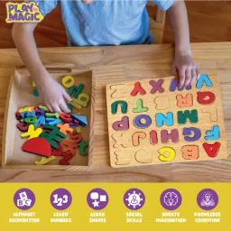 playmagic My 1st Learning Activity Boards Set of 3|Alphabets, Numbers, Shapes|Learning Toy image 4