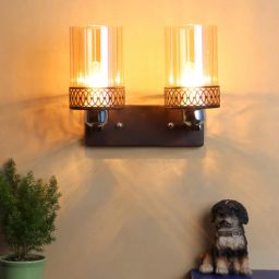 eliante by jainsons lights Crisanto Metal Wall Mounted Uplight Sconce (Brown)-picture-9