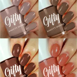 No Toxin Nail Lacquer (Wedding Edition) Pack of 4 (8mlX4) Sista Squad Coco,Ocean Sparkle,Strong As coffee,Esprersso Bean-image-61