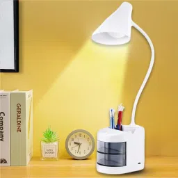 rechargeable study lamp for students eye protection, table lamp for study led light, adjustable table lamp, desk light for computer table, Study Lamp (45 cm, White) Table Lamp-2