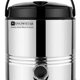 Stainless Steel PUF Insulated Hot And Cold Water Jug 5 Liters, Silver For Office Bottled Water Dispenser-image-10