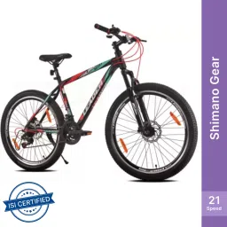 Highlander 26T 21-Speed Alloy MTB cycle with Dual Disc Brake and Front Suspension 26 T (inch) Hybrid Cycle/City Bike-image-26