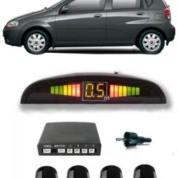 JJB81 Black Car Reverse Parking Sensor with LED Display 4 Sensor A81 Parking Sensor-image-0