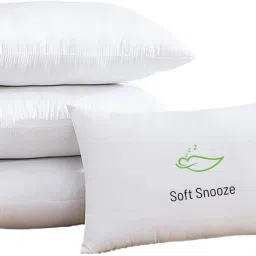 SOFT LUXURY Microfibre Solid Sleeping Pillow Pack of 4-14