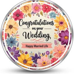 BIS Hallmarked Personalized Anniversary & Wedding (WED5-10G950) S 999 10 g Silver Coin-image-7
