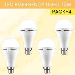 12W Rechargeable Inverter LED Bulb with Upto 4H.Power Cut Lighting Pack of_4C78 4 hrs Bulb Emergency Light-13