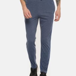 Men Solid Blue Track Pants-image-69
