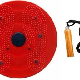 2 in 1 tummy twister cum acupressure mat with magnets With adjustable wooden hand grip home gym equipment Fitness Accessory Kit Kit-14