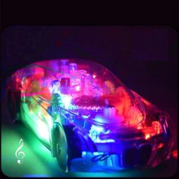 Transparent Musical Concept Racing Car with 3D Flashing LED Lights for Kids-319-image-5