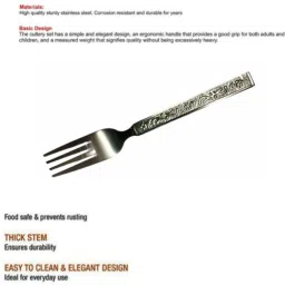 promax Pack of 12 Stainless Steel Dinner Fork, Salad Fork, Fruit Fork, Serving Fork Set image 4