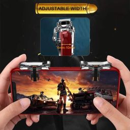 FKU king 2 Metal Click PUBG with Shark PUBG TRIGGER Mobile Game Fire Button Aim Key Smart Phone Gaming Trigger L1 R1 Shooter Controller Joystick Joystick image 4