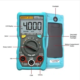zoyi ZT-C1 4000 Counts Mini Digital Multimeter With Backlight,Flashlight & NCV Digital Multimeter image 3