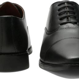 Men's Jet Black Italian Leather Formal Derby Lace Ups for Men (RXCTJB) UK 7 Derby For Men-image-3
