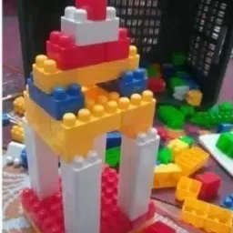 mayne Building Blocks for Kids with Wheel, Bag Packing, Block Game for Kids 100pcs image 4