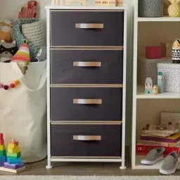 craft bazar Foldable Rectangular Drawer Storage Organizer with Side Handle for Toys/Cloths Storage Box image 5