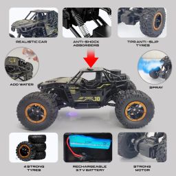 Rechargeable Off-Road Rock Crawler Monster Truck with Mist Smoke-picture-24