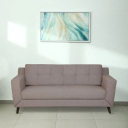 casacraft from pepperfry Amanda Fabric 3 Seater Sofa In Sandy Brown Colour-picture-41