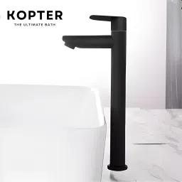 - TALL (12 inch) Black Table Top Desk Mount Pillar Tap - For Bathroom/ Washbasin/ TableTop/ Basin/ Deckmount Pillar Tap Faucet-image-17