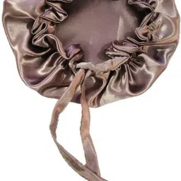Satin Silk Sleep Cap with Adjustable tie band Soft Night Sleep Hat, Hair Bonnet-40