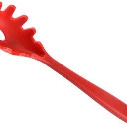 Multipurpose Silicone Spaghetti Strainer,Kitchen Pasta/Noodle Spoon Silicone Serving Fork-30