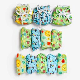 Dry Feel Langot - Pack of 12- Organic Cotton Padded Baby Nappy/Langot-image-4