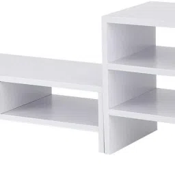 UniAart Monitor Stand Riser Computer Stand Riser with 3 Tier(White) Laptop Stand image 2